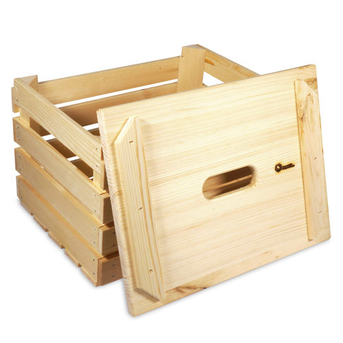 Holzkiste mit Deckel Bild-2